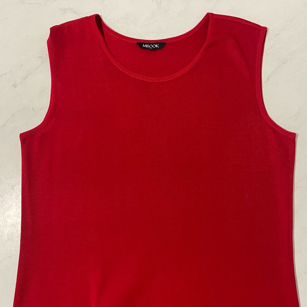 Misook Red Midi Dress - Picture 3 of 5